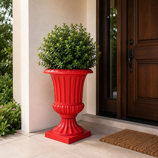 Macetero Copa Romana Roja