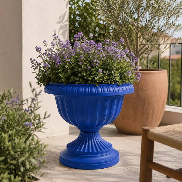 Macetero Copa 30 cm Azul