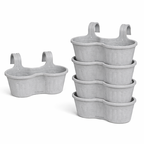 Jardinera Balcón Doble Curva Mármol