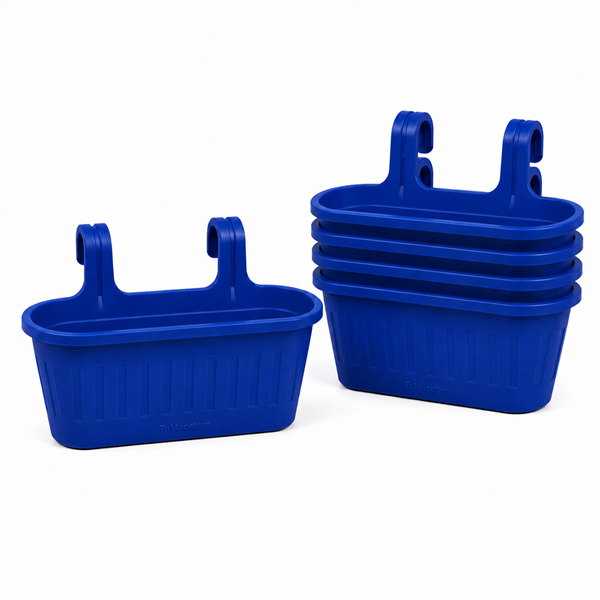 Jardinera Balcón Doble Azul
