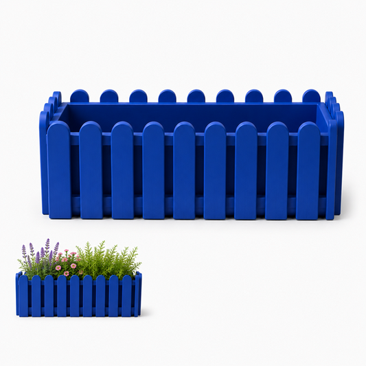 Jardinera Reja Azul
