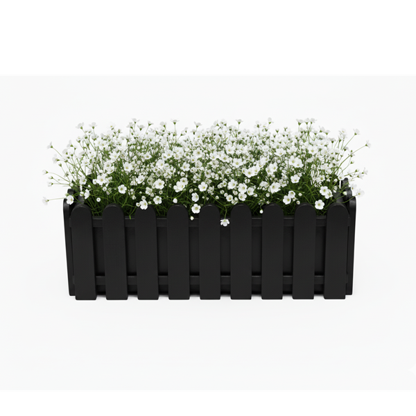 Jardinera Reja Negra