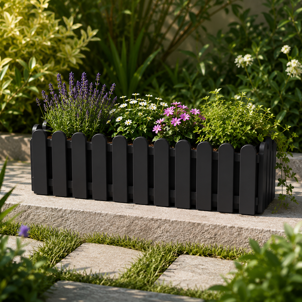 Jardinera Reja Negra
