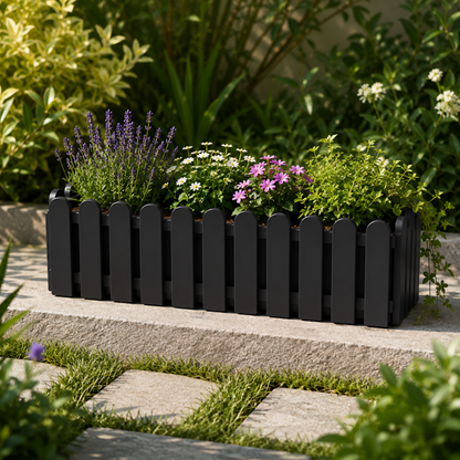 Jardinera Reja Negra