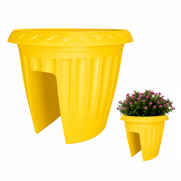 Macetero Balcón Alforja Amarillo