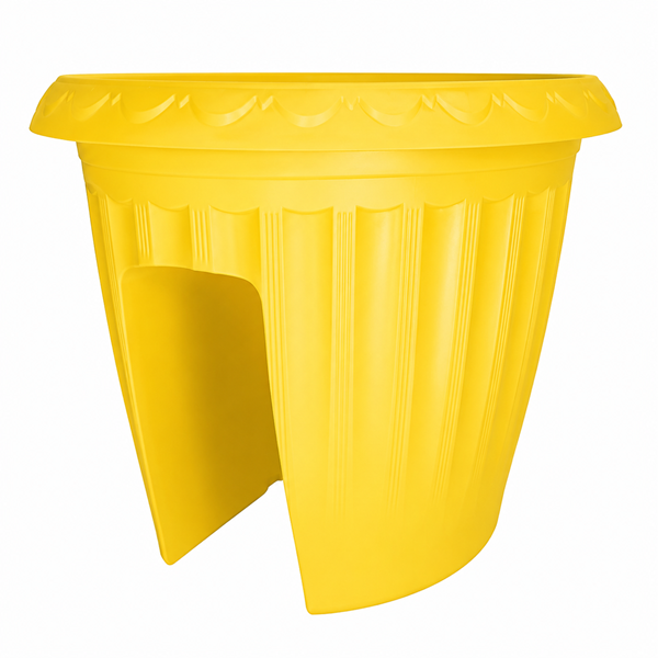 Macetero Balcón Alforja Amarillo