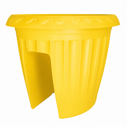 Macetero Balcón Alforja Amarillo