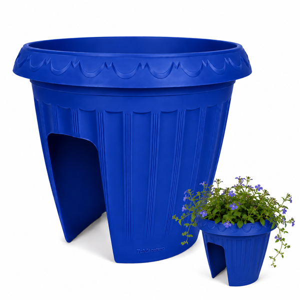 Macetero Balcón Alforja Azul
