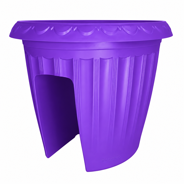 Macetero Balcón Alforja Morado