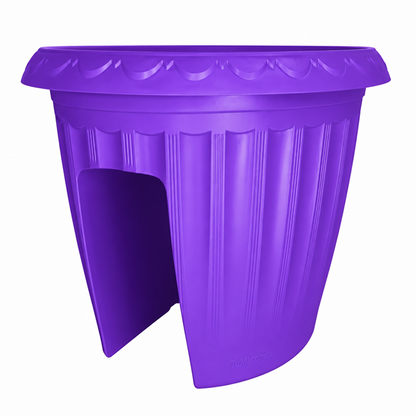 Macetero Balcón Alforja Morado