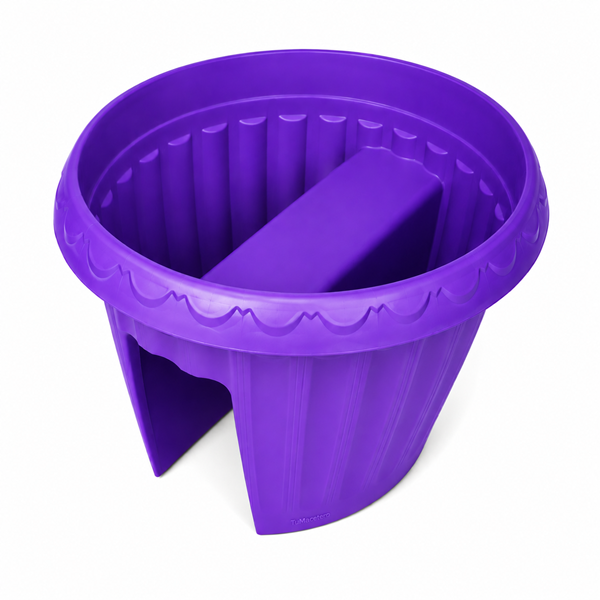 Macetero Balcón Alforja Morado