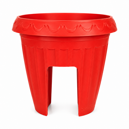 Macetero Balcón Alforja Rojo