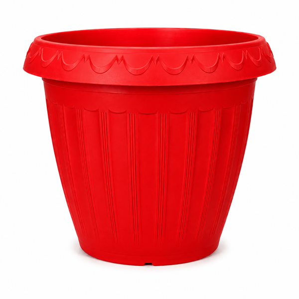 Macetero Balcón Alforja Rojo