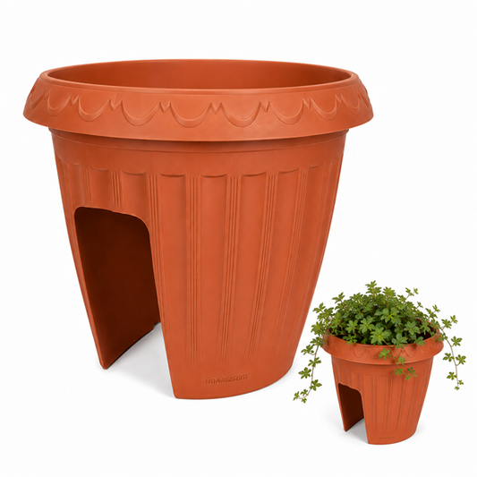 Macetero Balcón Alforja Terracota