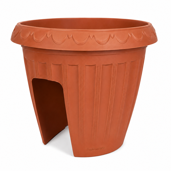 Macetero Balcón Alforja Terracota