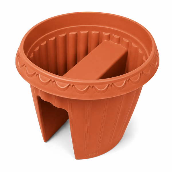 Macetero Balcón Alforja Terracota
