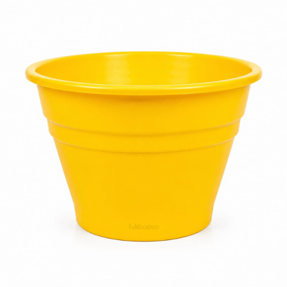 Macetero Plástico Redondo ARI Amarillo