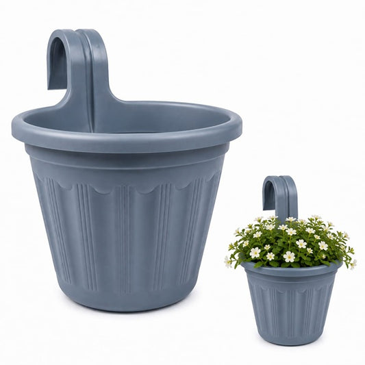 Jardinera Balcón Simple Azul Grey