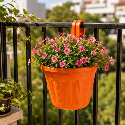Jardinera Balcón Simple Naranja
