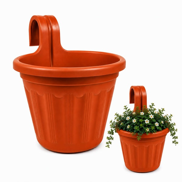 Jardinera Balcón Simple Roja