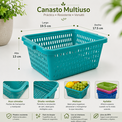 Canasta Organizadora Azul