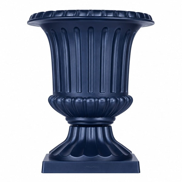 Macetero Copa Romana Azul Metalizado