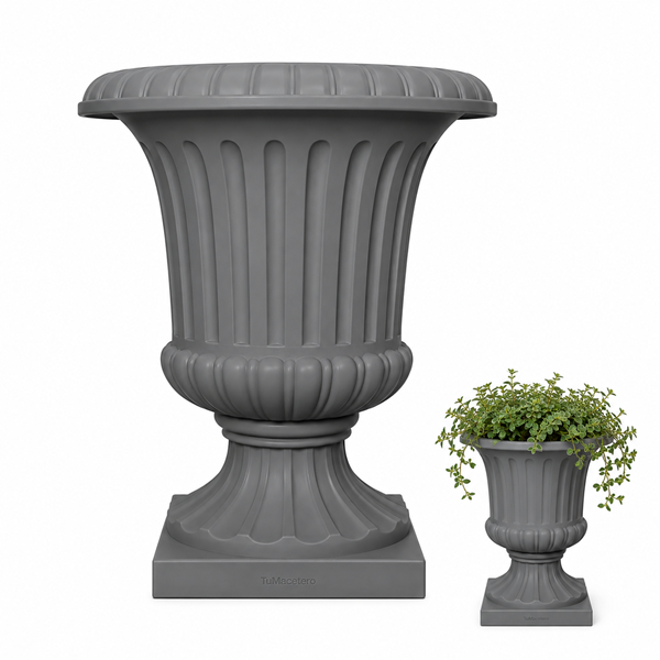Macetero Copa Romana Gris