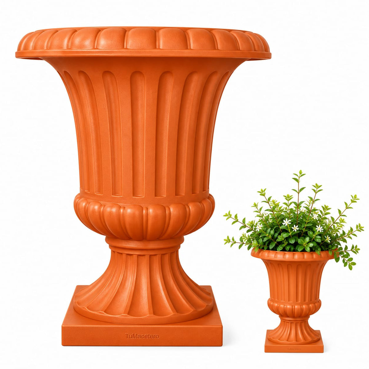 Macetero Copa Romana Naranja