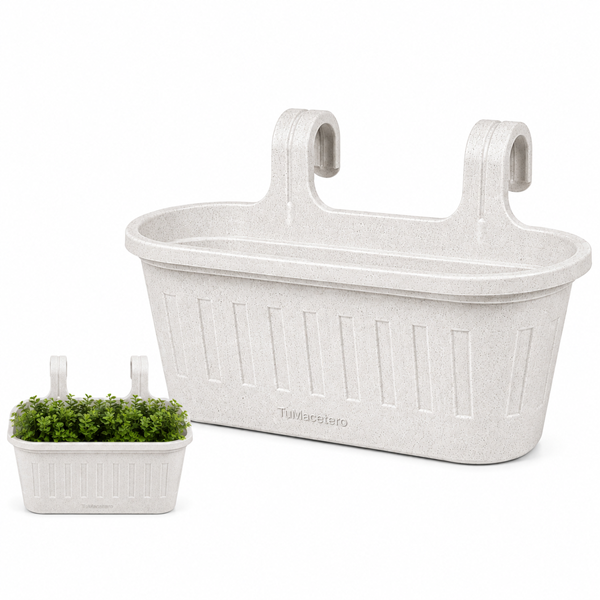 Jardinera Balcón Doble Mármol