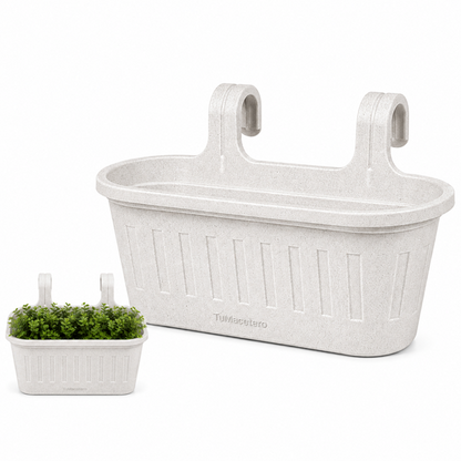 Jardinera Balcón Doble Mármol