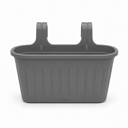 Jardinera Balcón Doble Gris