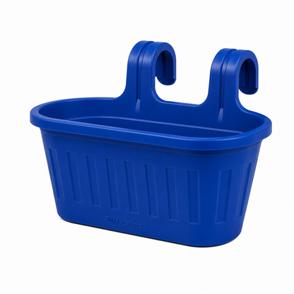 Jardinera Balcón Doble Azul