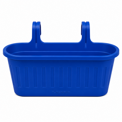 Jardinera Balcón Doble Azul