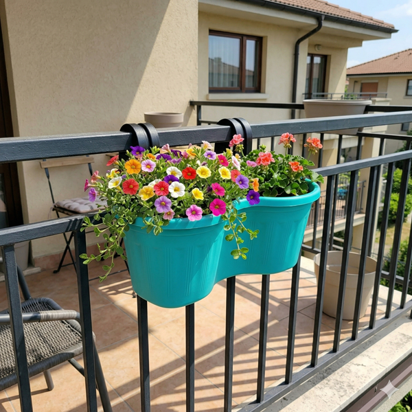 Jardinera Balcón Doble Curva Calipso