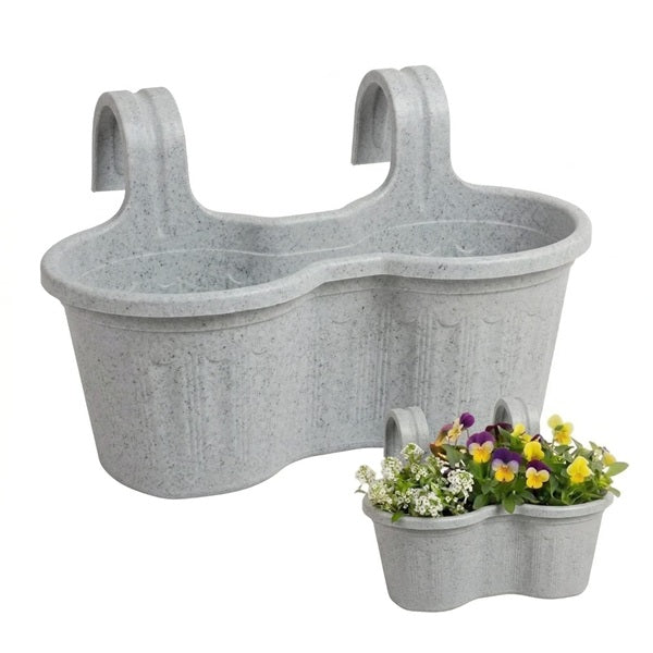 Jardinera Balcón Doble Curva Mármol