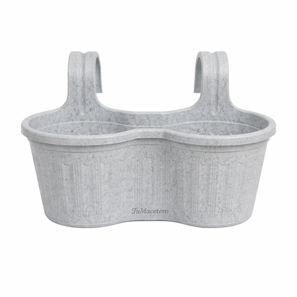 Jardinera Balcón Doble Curva Mármol