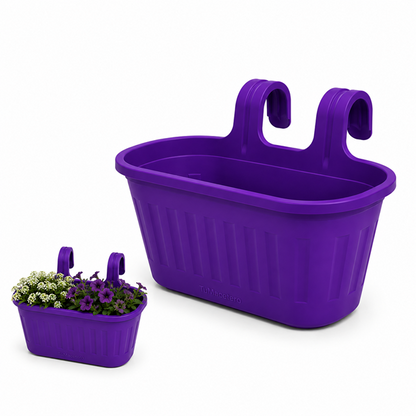 Jardinera Balcón Doble Morado
