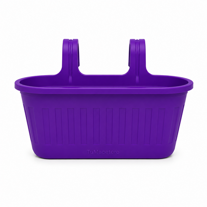 Jardinera Balcón Doble Morado