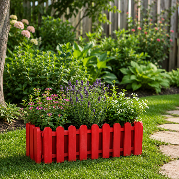 Jardinera Reja Roja