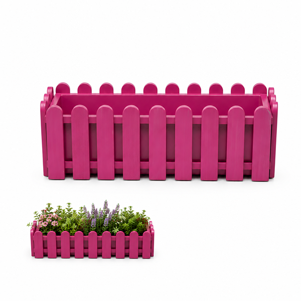 Jardinera Reja Rosada