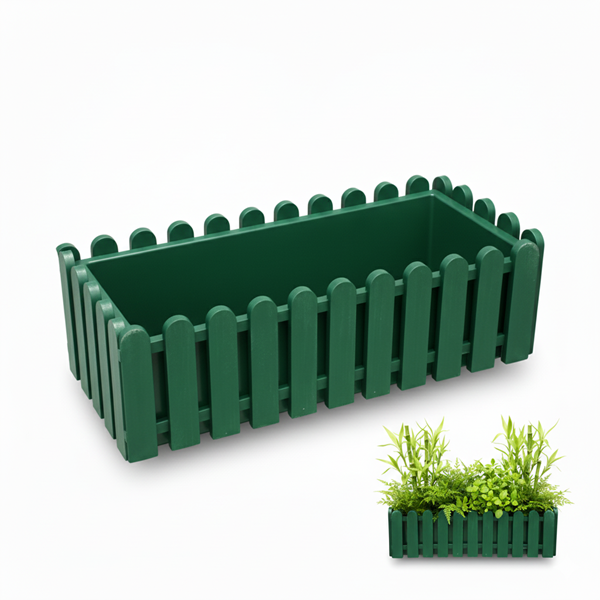 Jardinera Reja Verde Oscuro