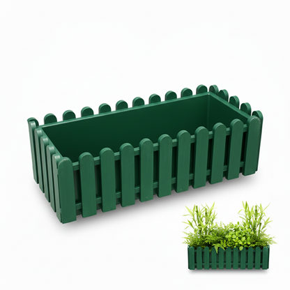Jardinera Reja Verde Oscuro
