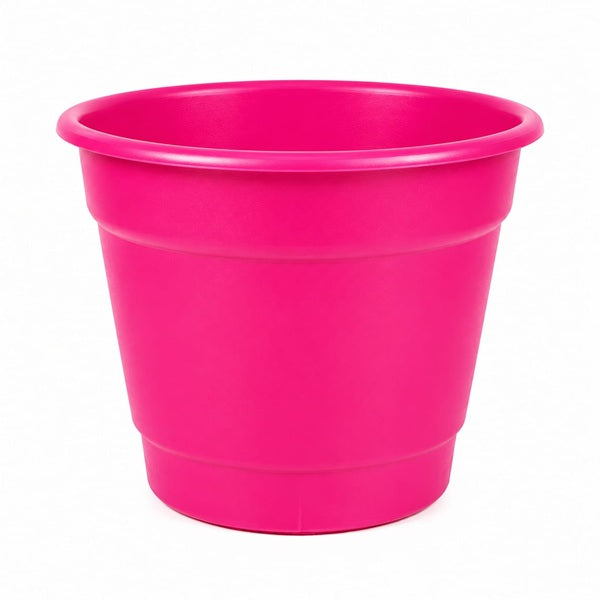Macetero Redondo Liso Rosado