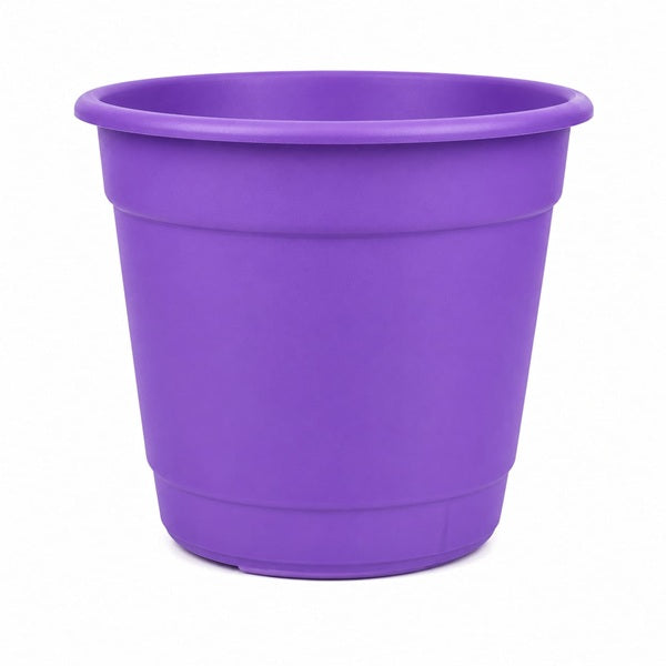 Macetero Redondo Liso Morado