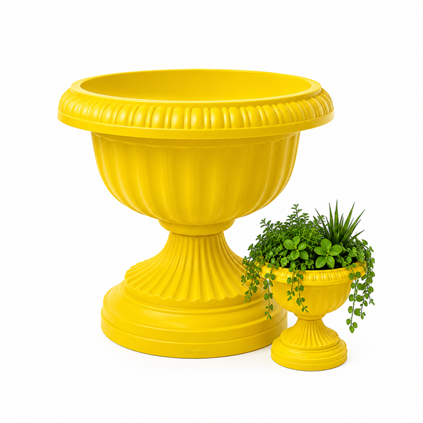 Macetero Copa 30 cm Amarillo