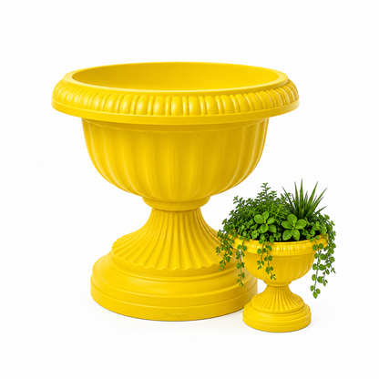 Macetero Copa 30 cm Amarillo