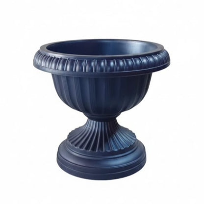 Macetero Copa 24 cm Azul Metalizado