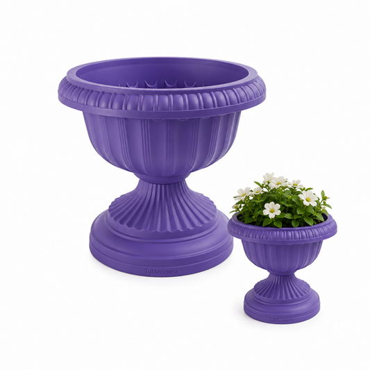 Macetero Copa 30 cm Morado