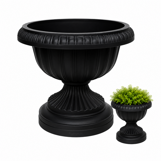 Macetero Copa 30 cm Negra