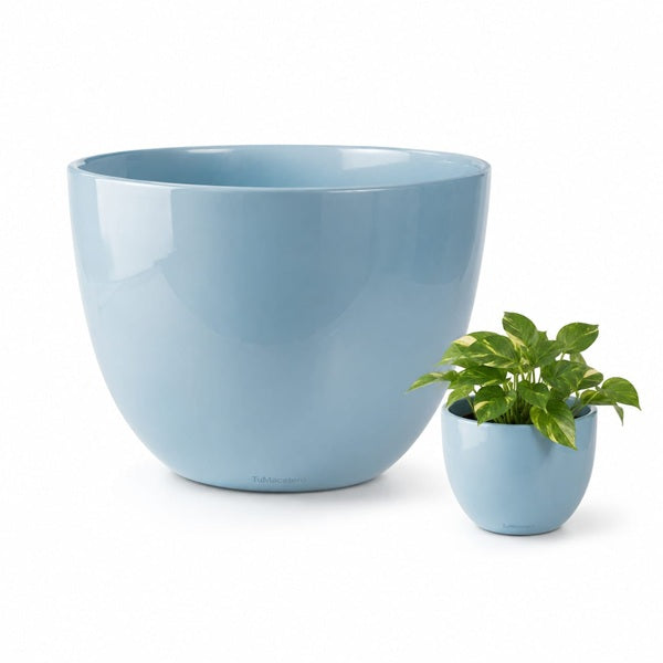 Macetero Cuenco Azul Grey